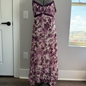 Planet Heart Floral Mesh Midi Dress – XL